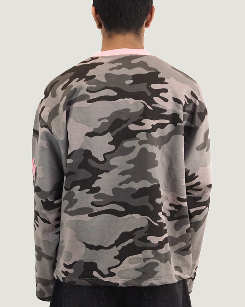 PINK CAMO CREWNECK