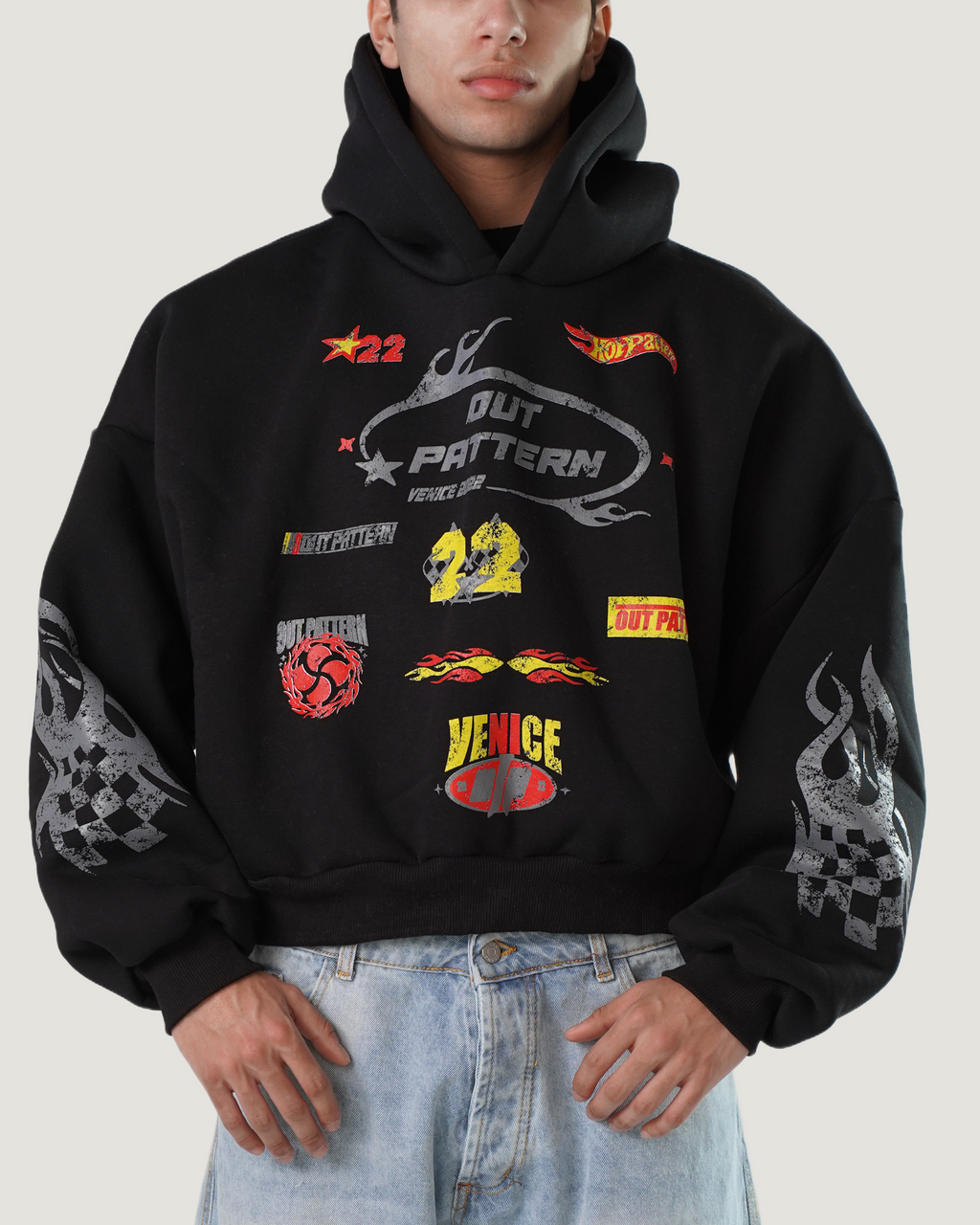 RACING HOODIE BLACK