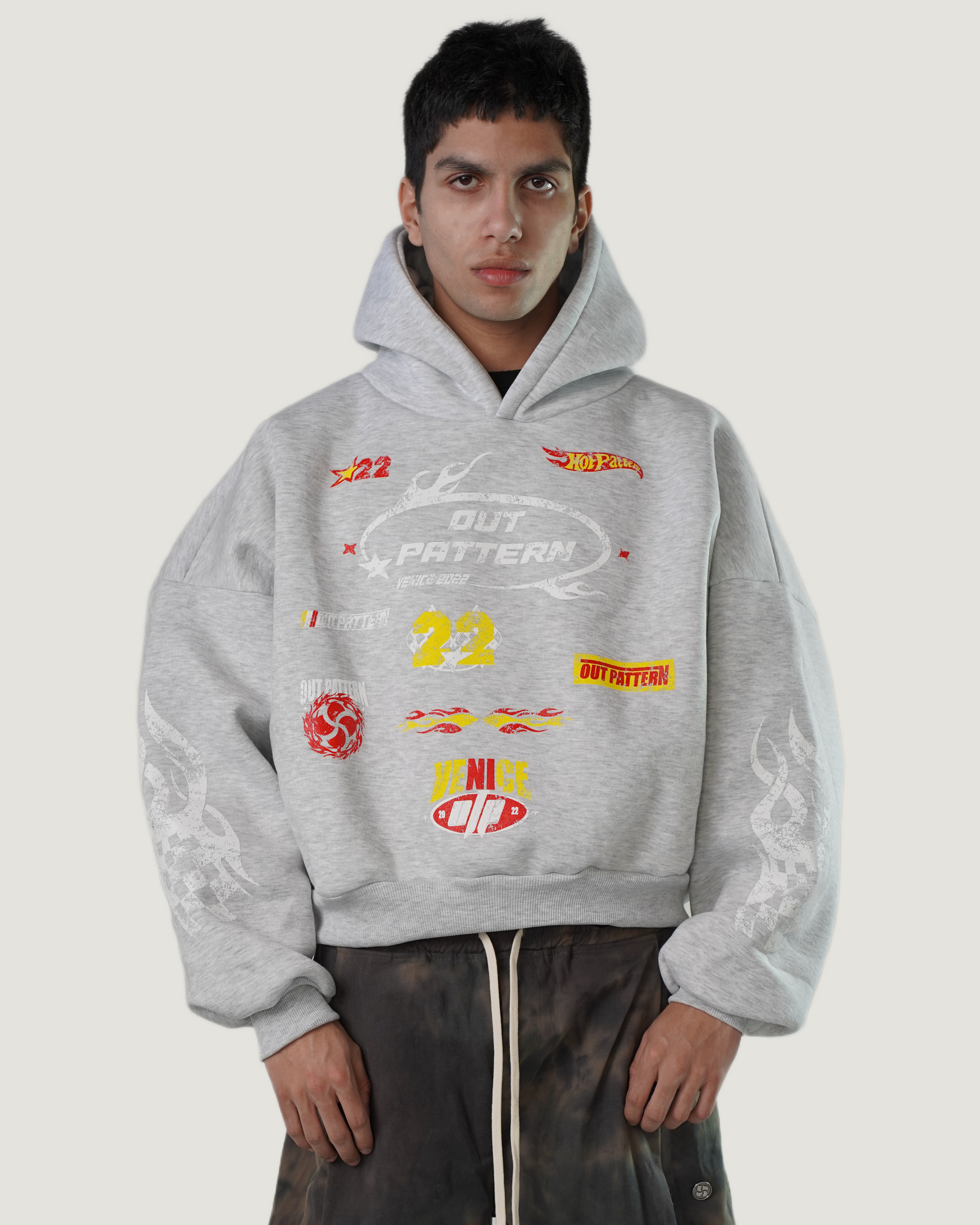 RACING HOODIE GREY