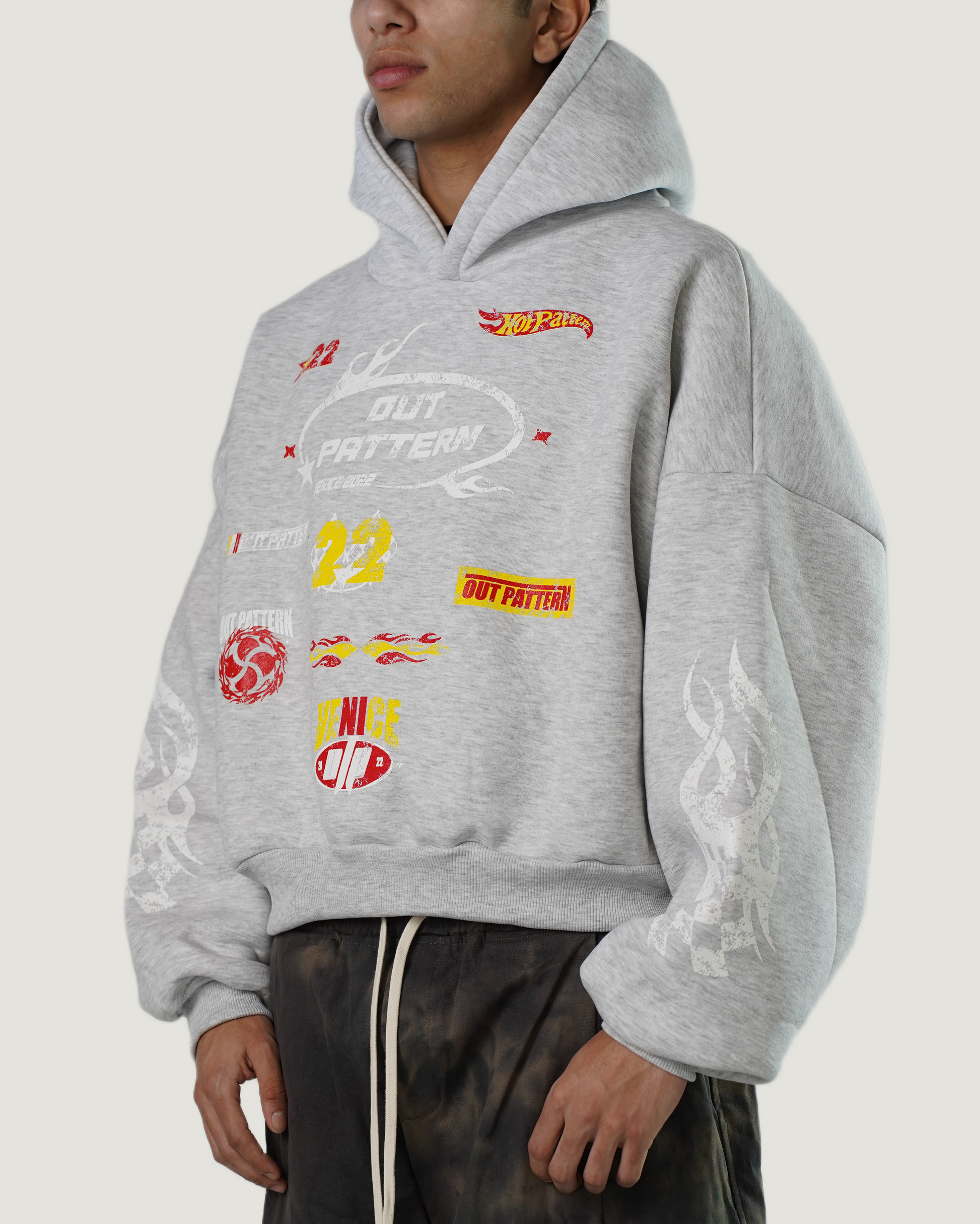 RACING HOODIE GREY