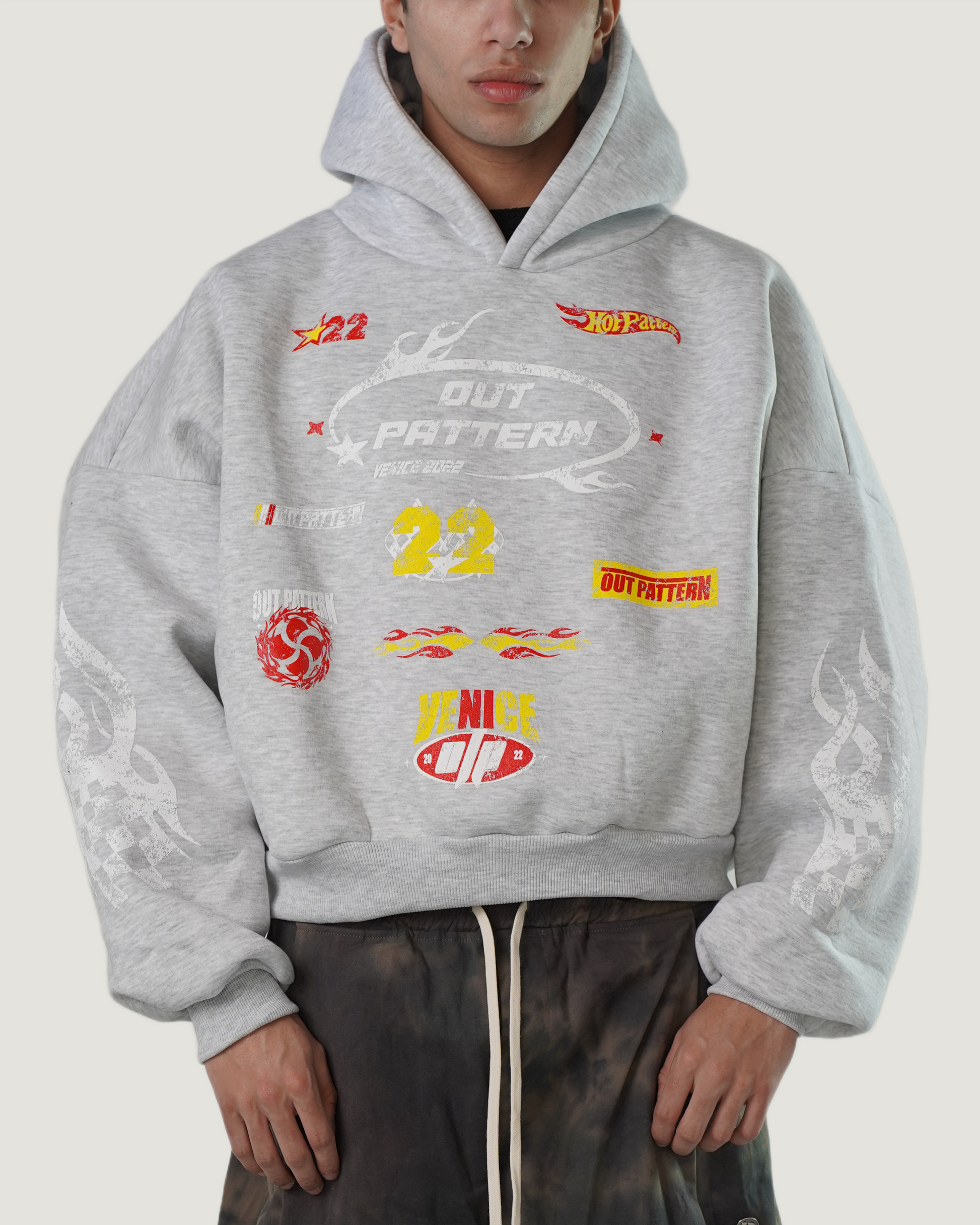 RACING HOODIE GREY