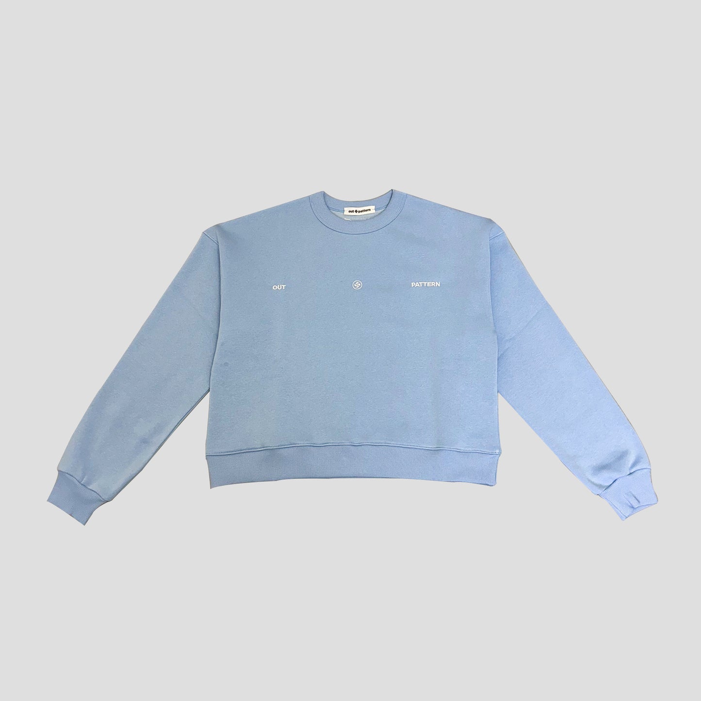 Out Pattern Sky Crewneck