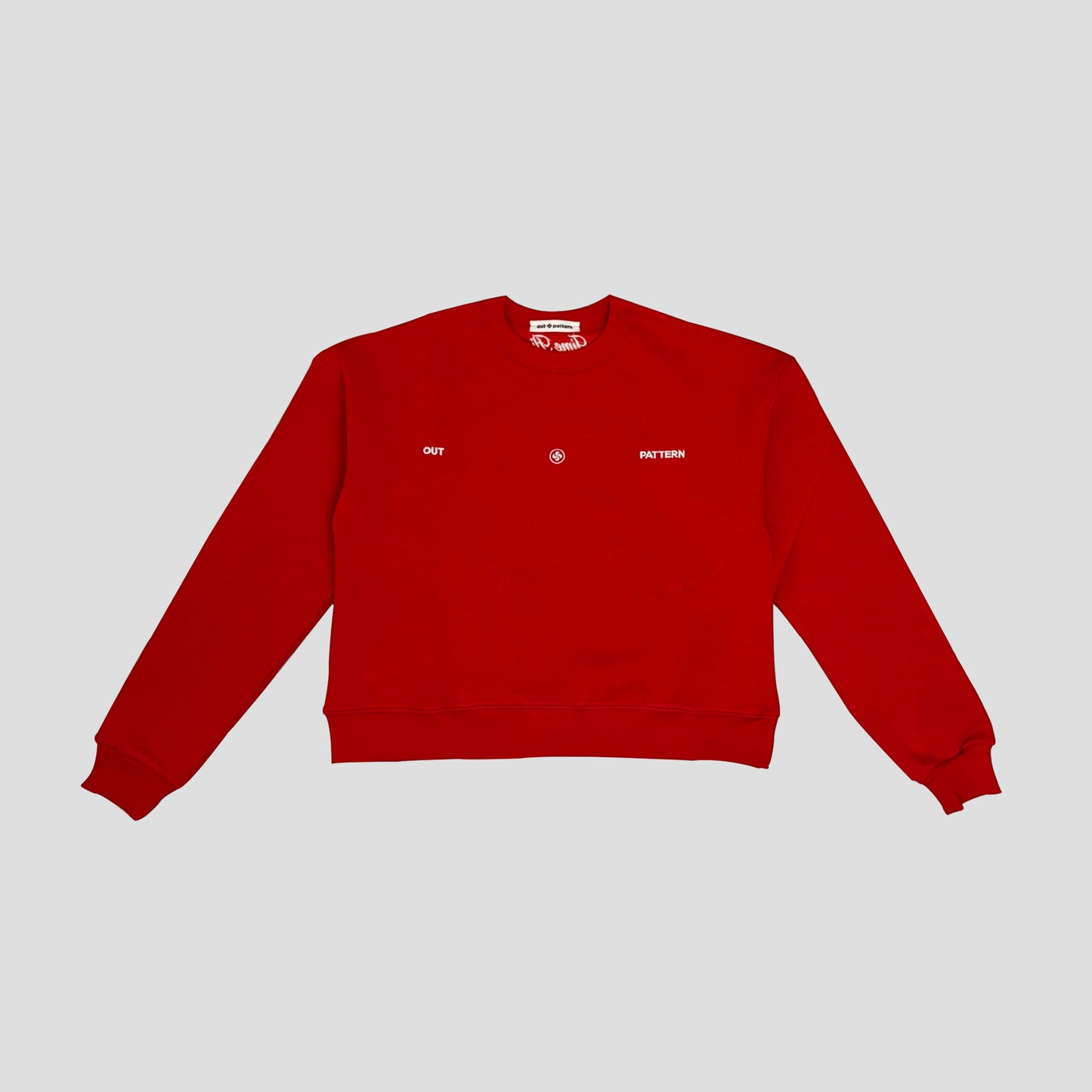 Out Pattern Red Crewneck