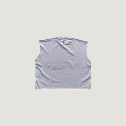 "Life Needs Confidence" Sleeveless White