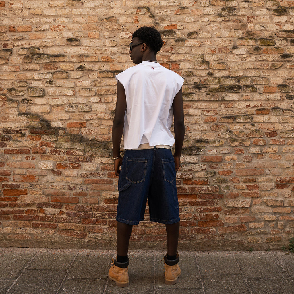 "Life Needs Confidence" Sleeveless White