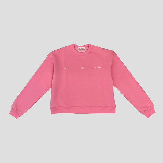 Out Pattern Pink Crewneck