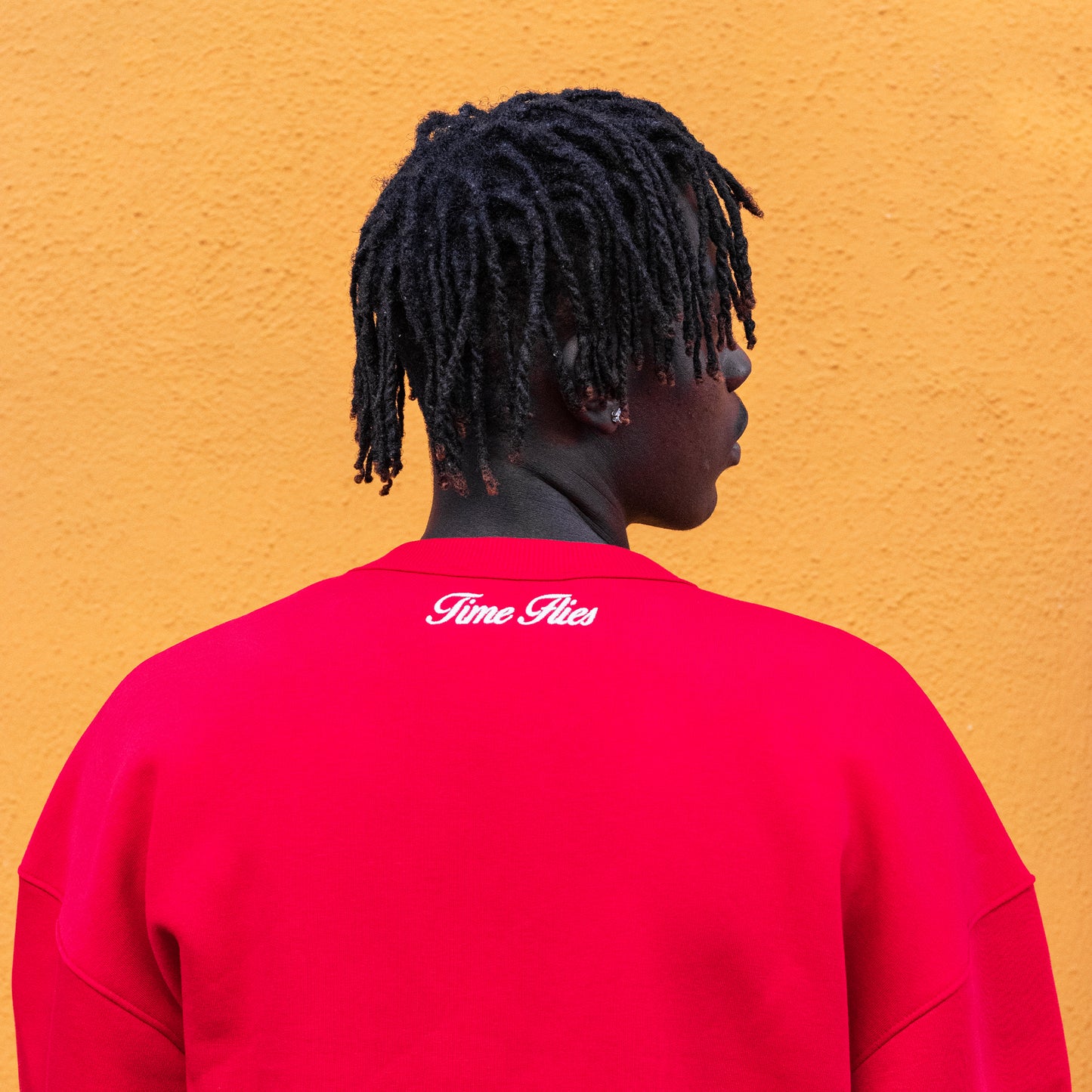 Out Pattern Red Crewneck