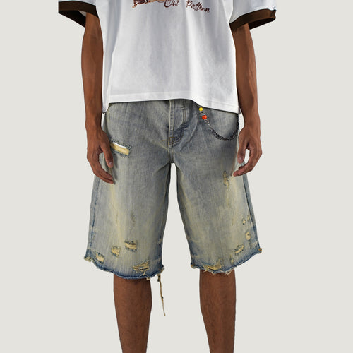 DISTRESSED JORTS