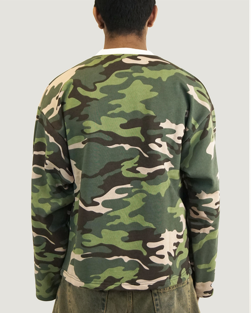GREEN CAMO CREWNECK