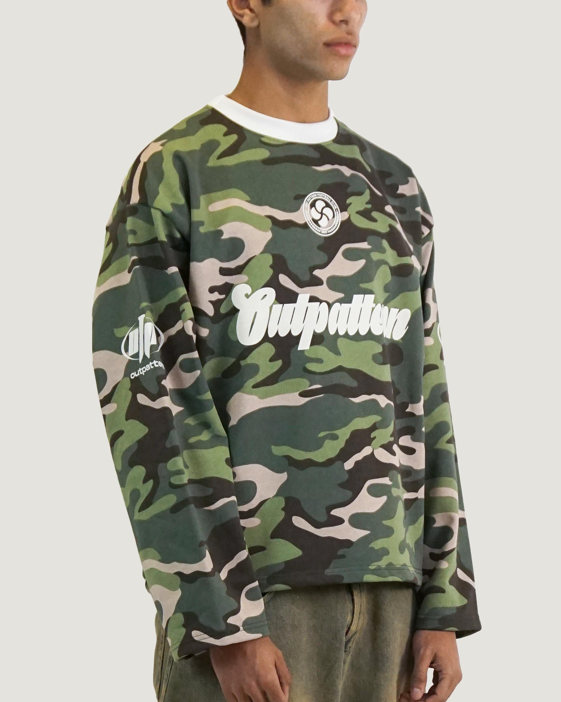 GREEN CAMO CREWNECK